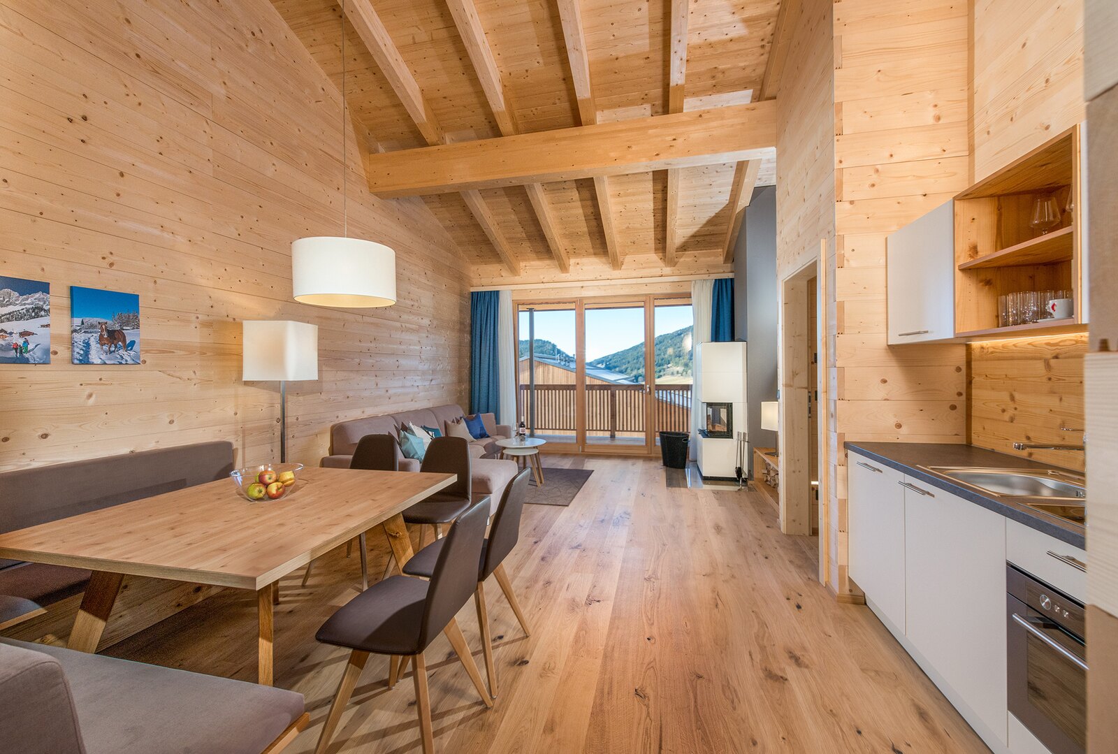 Chalet-Appartement Superior mit Kamin